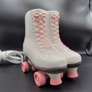 Roller Skates Scentsy Wax Tart Scent Warmer Pink White Girl Electric Retired
